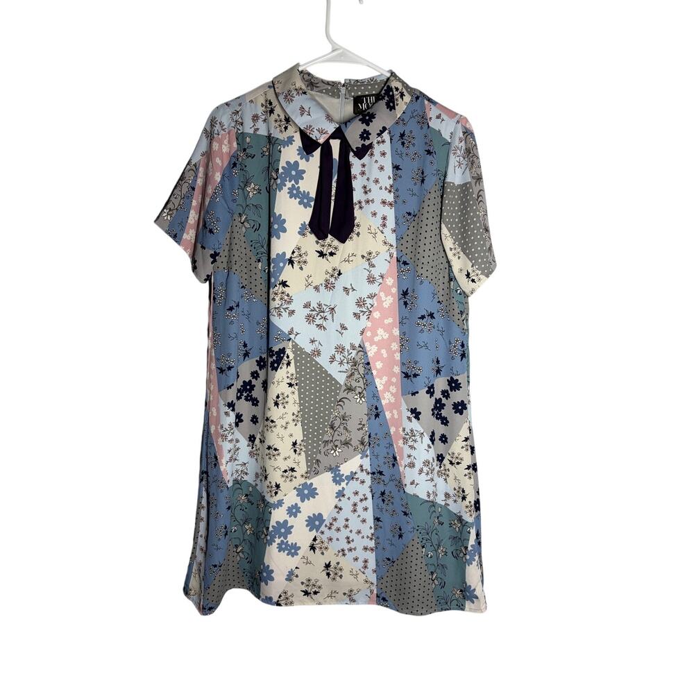 The Moon Floral Patchwork Dress Sz L Boho Academia